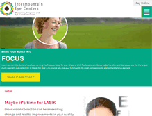 Tablet Screenshot of intermountaineyecenters.com